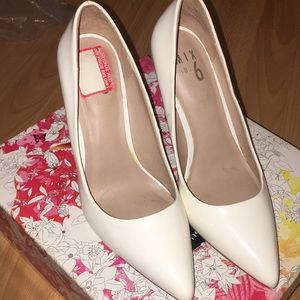 White Mix No.6 heels